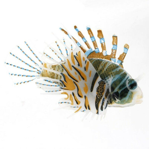 Aquarium Plastic Floating Glowing Wiggling Tail Lionfish Ornament