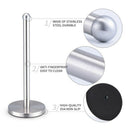 1X(Stainless Steel Kitchen Roll Paper Holder Bathroom Toilet Paper Stand Ti