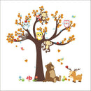 Removable Cartoon Animal Wall Stickers Kids Room Wall Decor 084