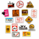 50pcs Cool Skateboard Stickers Bulk Pack Snowboard Vinyl Decor Decals Black