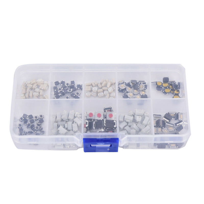 250 Pcs 10 Models Tactile Button Switch Micro Button Switches Remote Contro3 Gw