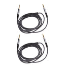 Set of 2 Universal 3.5mm Stereo Jack Audio Speaker Cable w/ Control Volume Line