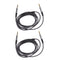 Set of 2 Universal 3.5mm Stereo Jack Audio Speaker Cable w/ Control Volume Line