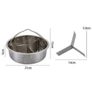 Trio Separator Set Home Supplies Stainless Steel Grid Basket Pot Accessories