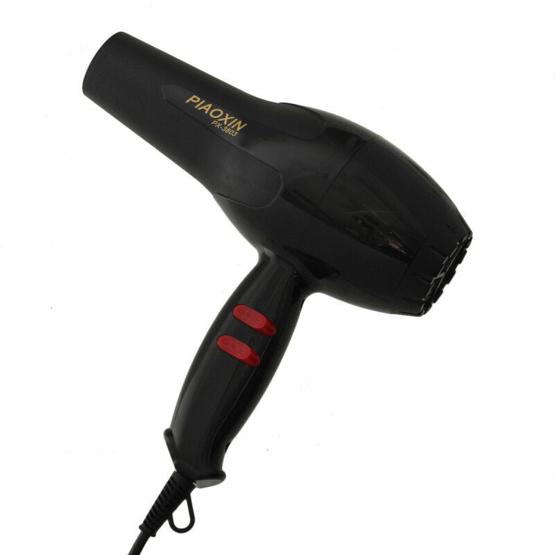 Pro Hair Dryer 1600W All Type Hair Blow Dryer Blower Salon Black Hot & Cold Wind