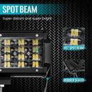 Light Bar 7 Inch 240W 24000Lm Led Off Road Lights Pods Spot Beam Fog Drivin