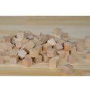 1/2 Inch Wooden Cubes, 100pcs Unfinished Square Wood Blocks for Kids Math