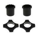 2 Pcs Mic Slip Holder Roller Microphone and Button Rod Sleeve Set Black