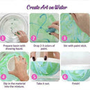 Marbling Painting Kit DIY Painting on Water Creative Art Set of 6 Colors Ki L5X8