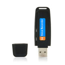 SK001 Portable U Disk TF Card USB Digital Audio Voice Recorder Pen (Black) A