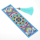 DIY Special Shaped Diamond Painting Leather Tassel Bookmark Creative Crafts