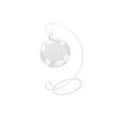 Glass Flowers Plant Vase Pot Hydroponic Terrarium Holder +23cm Metal Stand