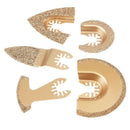 5Pcs/Set Diamond Carbide Oscillating Multi Tool Saw Blade For Fein Bosch Mu X5M7