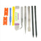 Cell Phone Repair Opening Pry Disassemble Tools Set Spudger Tweezer Kit 10 in-1