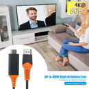 2m 4K 60Hz DP Male to HDMI 2.0 Male ABS Plug Video Audio Adapter Cable Wire