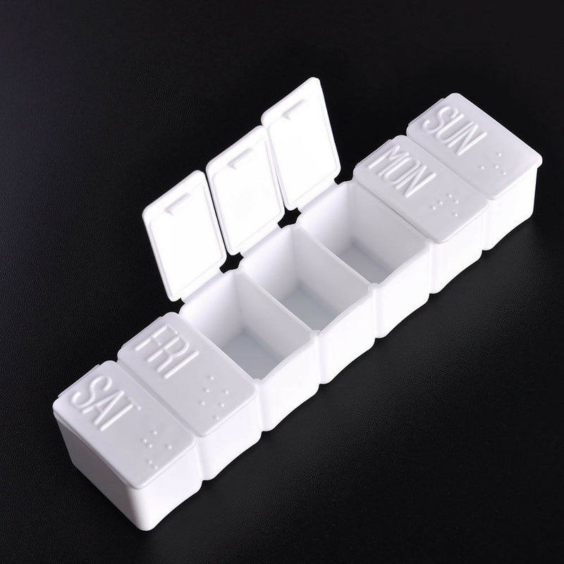 Medicine 7 Day Case Holder Container Pill Organizer Portable Storage Box Weekly