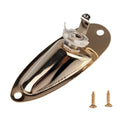 Durable 10 Pieces Metal Electric Guitar Boat Input Output Sockets DIY Golden