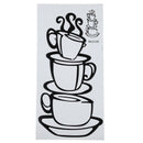 Removable DIY Kitchen Decor Coffee House Cup Decals Vinyl Metal Mug Wall St A1A4