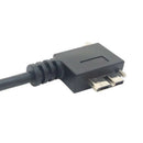 USB 3.0 A Male to Micro-B Left Angled 90 Degree Cable With Locking Screws f I2L2