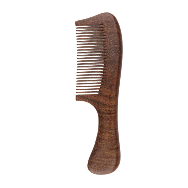 Handmade No Static Natural Sandalwood Massage Comb Hair Detangler Wood Comb