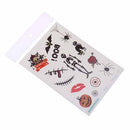 5 Pcs/Set Random  Tattoo Temporary Party Halloween Scary Blood StickeME