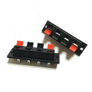 4 Way Jack Spring Speaker Push Connector Terminal Strip Block x2