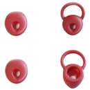 4 Pairs Earbuds Tips Headset Cap Perfect for Running Jogging Red + Black