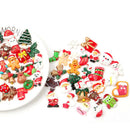 30Pcs Mix Christmas Polymer Charms Flatback Cabochon Scrapbooking DIY CraftB Hn