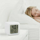 7 Colors LED Change Night Light Alarm Clock Digital Glowing Thermometer Calendar
