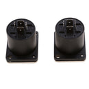 2x  4 Pin Female Jack Compatible Audio Cable Panel Socket Connector