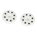 2 pcs Replacement Slider Block for Skateboard Longboard Sliding Gloves White