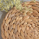 4Pc Natural Water Gourd Woven Placemat Round Woven Rattan Table Mat Water G