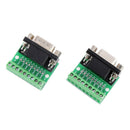 DB9 Male Adapter RS232 Serial To Terminal Solderless Board Female Connector
