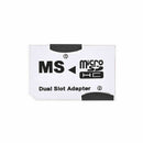 New CR-5400 PhotoFast MicroSD MicroSDHC TF Card to MS Pro Duo Dual Slot Ada I8S9