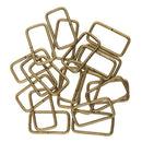 40pcs Metal Adjustable Buckles Square Bag Strap Connectors Bag Accessories