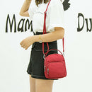 Simple Backpack Women'S Fashion Multi-Function Shoulder Messenger Bag Outdo
