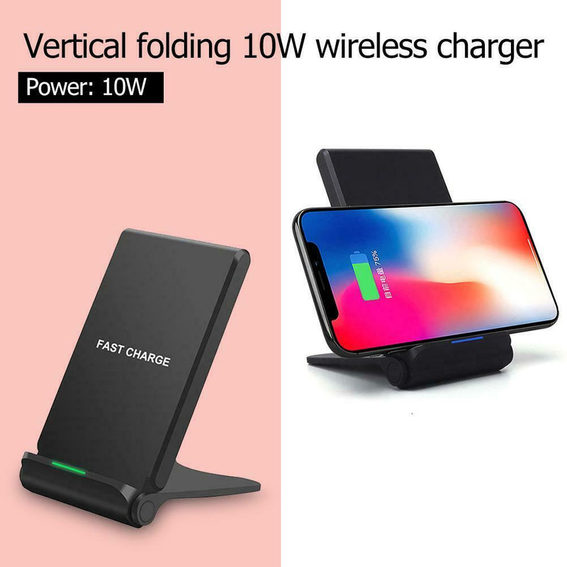 B202 10W Qi Wireless Charger Stand Desktop Phone Fast Charging Pad Holder
