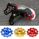 1Set 11T Bike Ultralight Aluminum Alloy Outdoor Bearing Wheel Rear Deraille O6A7