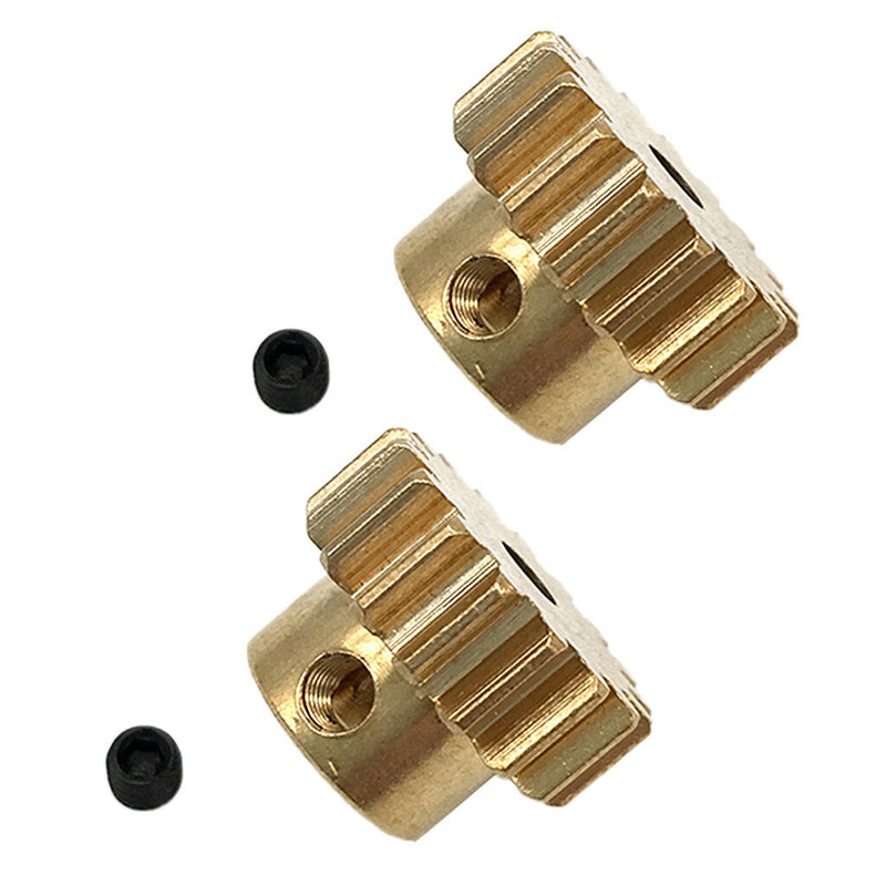 2pcs 3.175mm 17T Brass Motor Pinion Gear for RC Car Brushed Brushless Motors