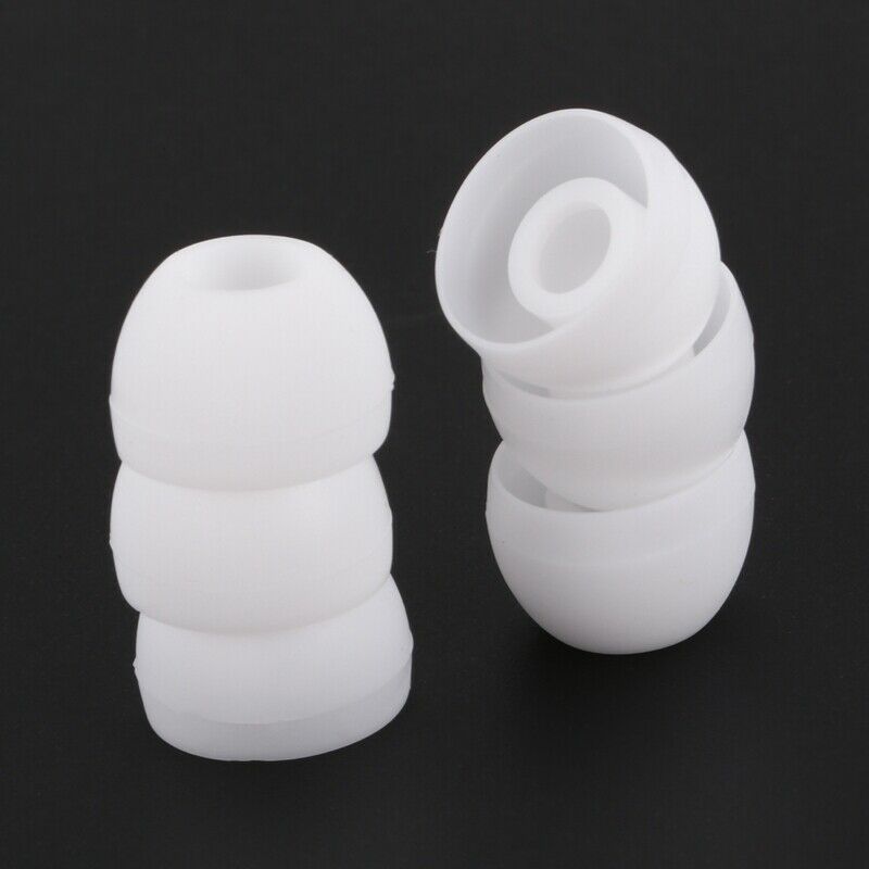 50 Pcs White Earbud Headphone In Ear Buds Tip Cover Replacement E8A4