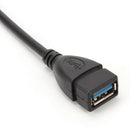 Usb 3.0 Angle 90 Degree Extension Cable Male To Female Adapter Cord Data Do