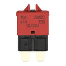 DC32V Manual Reset ATC Circuit Breaker Blade Fuse for Car Boat(10A Red
