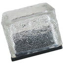 Crystal Solar Power Cube LED Light Waterproof Buried Yard Lamp White