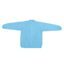 Protective Suit Dustproof Anti-Static Clothes Workwear Jacket Lapel XL Blue