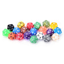 2Pcs D20 Gaming Dice Twenty Sided Die Number 1-20 for RPG Game Z