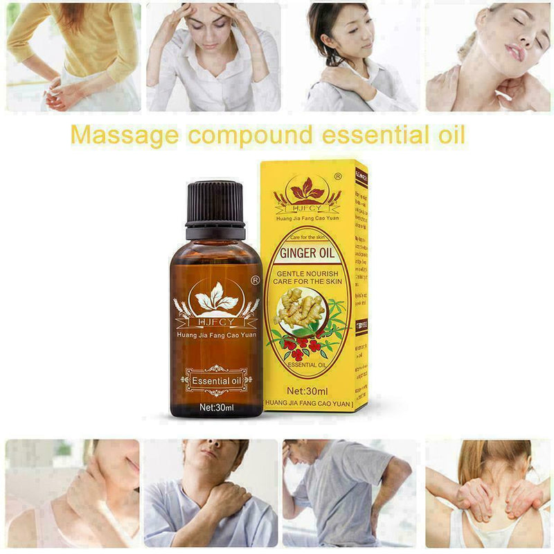 Ginger Essential Oil Plant Therapy Lymphatic Drainage Essential Massage Oil G7E2