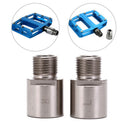 1pair steel bike pedal extenders bicycle pedal spacers for road bicycle pedB ES
