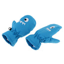 Winter Snow Ski Gloves Waterpoof Warm Snowboard Gloves for Boys Girls Blue M