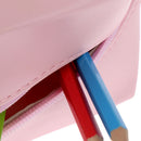 Pink Handbag Eyelashes Cosmetic Bag PU Makeup Pouch Beauty Case Travel Organiz,a