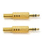 2pcs Audio 3.5 mm Male  3 Pole Stereo Soldering Connector Adapter Earphone